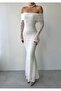 White Madonna Collar Lace Long Dress - 5
