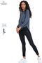 Women's Tracksuit Anthracite/Black Sports Tunic & Slim Fit Leggings Diver Fabric Sports and Casual 3060 - 5