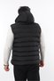 New Season Black Detachable Hooded Inflatable Vest - 4