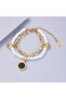 Roman Numeral Pearl Charm Bracelet - 4