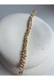 Gold-Colored Silver Triple Dorika Bracelet - 5