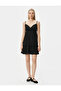 Mini Strap Dress with Flounce - 3