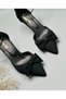 Bow Detailed Satin Material Evening Dress Women Shoes - 2