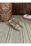 Women's Closed Front Straw Ballerinas Lace Knitted Dowry Daily Ballerinas - 4