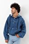 Men's Jean Sweatshirt Dark Blue - 4