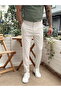 Basic single button jogger pants gray - 6