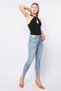 Women's Skinny Fit Flexible Trousers Light Blue - 2