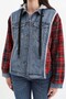 Women's Hooded Jean Jacket - 6