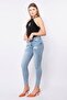 Women's Skinny Fit Flexible Trousers Light Blue - 3