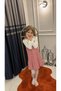 Vintage Sleeveless Female Child Dress Shirt Twinset - 4