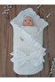 Pique Baby Blanket Swaddle 100% Cotton Removable Inner Fiber Newborn Hospital Release Blanket - 5