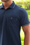 Men's Lacost Short Sleeve Polo Collar T-Shirt - 4