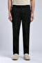 New Normal Bel Normal Cut Straight Leg 100% Cotton Black Men's Trousers - 2
