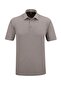 Men's Shirt Collar Cotton Mercerized Self-Patterned Jacquard Classic Fit Gray T-Shirt - 5108 - 2