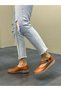 Diva Tan Leather Elastic Women's Casual Shoes - 4