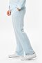 Muslin Elastic Waist Double Pocket Men's Summer Trousers Ice Blue Bmv - 4