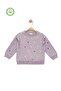 Baby Girl 100% Cotton Frilly Lilac Sweatshirt - Girl's Clothing - 2