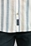 Drake Men's 100% Cotton Long Sleeve Woven Shirt Navy Blue-Beige - 5