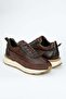 Gaston Genuine Leather Handmade Men's Brown Sneaker Shoes - 6