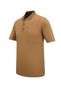 Men's Polo Neck Cotton Mercerized Paneled Pocket Classic Fit Mustard T-Shirt - 5115 - 3