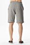 Elastic Waist Muslin Men's Summer Shorts Striped Black Czglsyh - 2