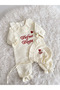 Muslin Red Embroidery Jumpsuit Beret