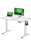 FlexiSpot Electric Standing Desk 120x65 cm, Height Adjustable Spacious Desk - Egger Marble