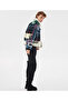 Shearling Patterned Coat - Garnished Design - 7