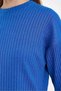 Women's Sax Women's Ribbed Report & Sweatpants, Casual Home Wear Pajamas Set - 2