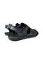 Men's Genuine Leather Velcro Sandals BLACK-SMOKE - 5