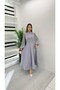 2805 Sleeve Flared Dress with Pleated Details