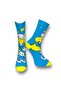 5 Pack Mixed Cartoon Characters Colorful Unisex Flexible Cotton Socks - 5