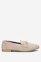 Women's Ballerina Buckle Detailed Stylish Comfortable Daily Shoes Beige