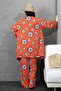 Patterned Multi Kimono Bottom-Top Set - 7