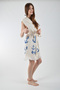 Hooded Vest Cotton Anchor Pattern Belted 1 Piece Unisex Muslin Fabric Multi-Purpose Bathrobe - 6