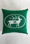 Destino Green New Year New Year Deer Patterned Square Throw Pillow Cover 45x45 2025 - 2