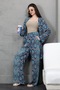 Patterned Multi Kimono Bottom-Top Set - 4
