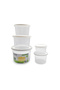 Pack of 5 Containers, 450ml, 700ml, 1100ml, 1800ml, 2800ml - 2