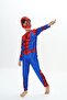 High Quality Spi Muscular Child Masked Black Spider Adem Pattern Pajamas Suit - 4