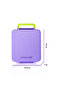 Eazy Kids Jumbo Bento Lunch Box w/ Lunch Bag and Thermos & Dip Jar- Purple - 7