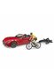 Bruder Roadster Car with Road Bike & Cyclist 03485