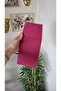 Pink Cover Leather Stitched Car License Case License Protector - 3