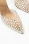 Evan Cream Transparent Pearl Detailed Women's Heeled Shoes - 3
