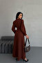 Women Brown Lace Detailed Dress Nbemp2677 - 5