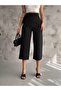Women's Fabric Wide-Leg Capri Pants - 2