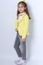 Girl's Jacket 3-Piece Suit with Scarf Jeans Pants with Chain Detail F23 - 3