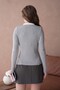 Women's Polo Neck Buttoned Ribbed Premium Quality Knitwear Sweater - 7