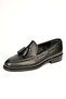 Vittorio genuine leather handmade men's black suede leather loafer