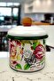 Enamel Jar with Lid Spice Container, 1 L Spice Container, Dowry, Gift, Yogurt Fermentation, Multi-Purpose Jar