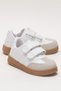 Unisex Velcro Comfortable Lightweight Children's Sports Shoes White - 2
